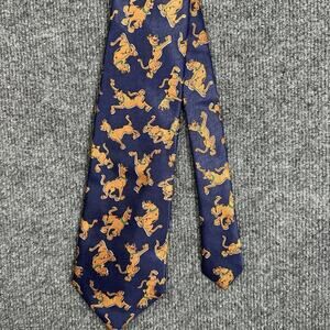 VTG Scooby Doo Necktie Hanna Barbera Scooby-Doo Cartoon Network Blue 1998 90s